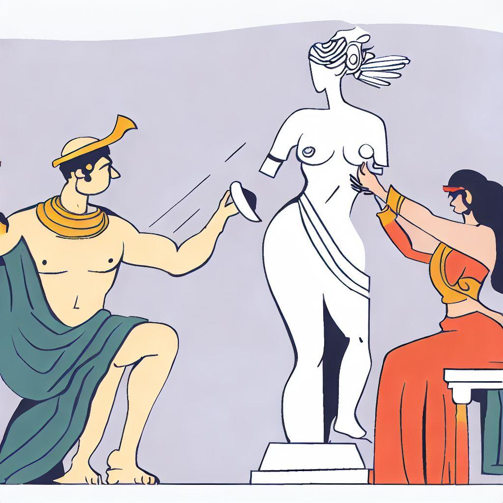 Pygmalion, Galatea and Aphrodite